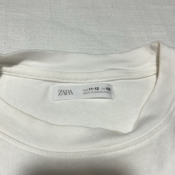 Zara white t shirt, used once, in mint condition - Picture 3 of 3